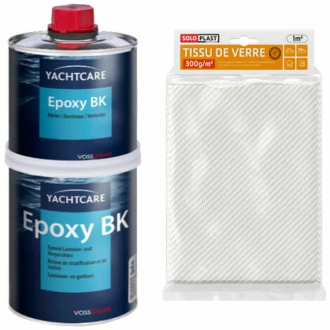 Pack Résine Yachtcare BK 1 Kg - Tissu De Verre Soloplast Roving 300g M2 1 Pack Résine Yachtcare BK 1 Kg - Tissu De Verre Soloplast Roving 300g M2
