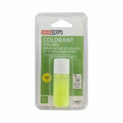 Poudre Colorante Pour Résine SOLOPLAST 15ml Jaune Fluo - Jaune