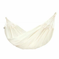 LA SIESTA Brisa Vanilla - Hamac Classique Double Outdoor - Blanc / écru