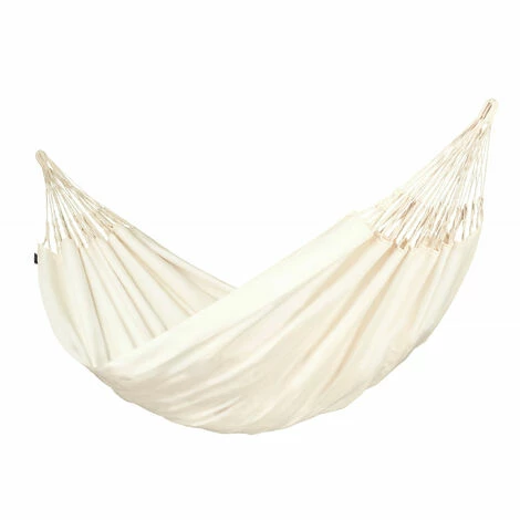 LA SIESTA Brisa Vanilla - Hamac Classique Kingsize Outdoor - Blanc / écru 1 LA SIESTA Brisa Vanilla - Hamac Classique Kingsize Outdoor - Blanc / écru