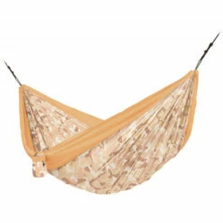 LA SIESTA Colibri 3.0 Camo Sahara - Hamac De Voyage Double Avec Fixation - Marron