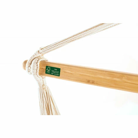 LA SIESTA Habana Flamingo - Chaise-hamac Comfort En Coton Bio - Rouge 4 LA SIESTA Habana Flamingo - Chaise-hamac Comfort En Coton Bio - Rouge – Image 4