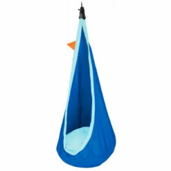 LA SIESTA Joki Dolphy - Nid-hamac Enfant En Coton Bio Avec Fixation - Bleu / Turquoise