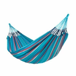 LA SIESTA Brisa Wave - Hamac Classique Kingsize Outdoor - Bleu / Turquoise