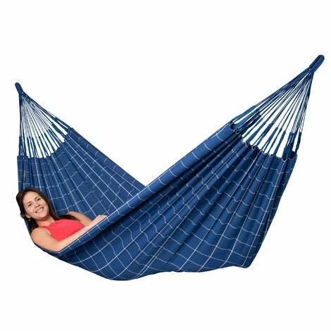 LA SIESTA Brisa Marine - Hamac Classique Kingsize Outdoor - Bleu / Turquoise 2 LA SIESTA Brisa Marine - Hamac Classique Kingsize Outdoor - Bleu / Turquoise – Image 2