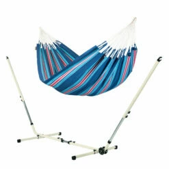 LA SIESTA Currambera Blueberry - Hamac Classique Double Avec Support En Acier Revêtu Par Poudre