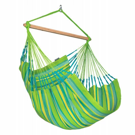 LA SIESTA Domingo Lime - Chaise-hamac Comfort Outdoor - Vert 1 LA SIESTA Domingo Lime - Chaise-hamac Comfort Outdoor - Vert