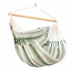 LA SIESTA Domingo Cedar - Chaise-hamac Kingsize Outdoor - Blanc / écru