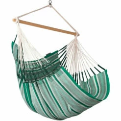 LA SIESTA Habana Agave - Chaise-hamac Comfort En Coton Bio - Vert