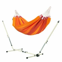 LA SIESTA Orquídea Volcano - Hamac Classique Simple Avec Support En Acier Revêtu Par Poudre