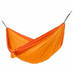 LA SIESTA Colibri 3.0 Sunrise - Hamac De Voyage Double Avec Fixation - Jaune / Orange
