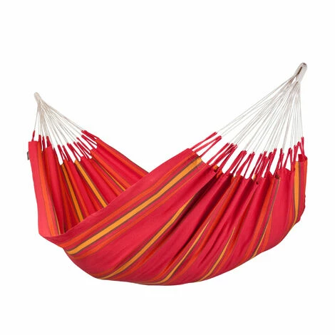 LA SIESTA Currambera Cherry - Hamac Classique Double En Coton - Rouge 1 LA SIESTA Currambera Cherry - Hamac Classique Double En Coton - Rouge