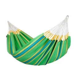LA SIESTA Currambera Kiwi - Hamac Classique Double En Coton - Vert