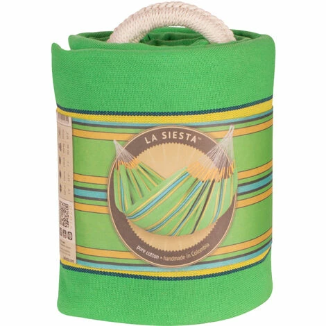 LA SIESTA Currambera Kiwi - Hamac Classique Double En Coton - Vert 5 LA SIESTA Currambera Kiwi - Hamac Classique Double En Coton - Vert – Image 5