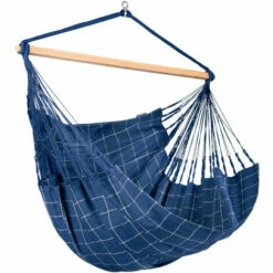 LA SIESTA Domingo Marine - Chaise-hamac Kingsize Outdoor - Bleu / Turquoise