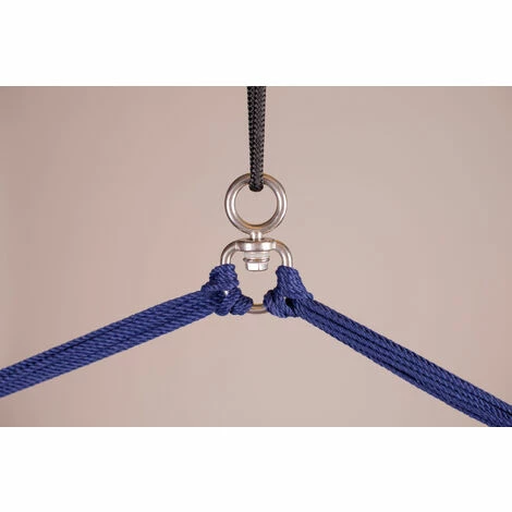 LA SIESTA Domingo Marine - Chaise-hamac Kingsize Outdoor - Bleu / Turquoise 3 LA SIESTA Domingo Marine - Chaise-hamac Kingsize Outdoor - Bleu / Turquoise – Image 3