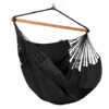LA SIESTA Habana Onyx - Chaise-hamac Kingsize En Coton Bio - Noir / Gris