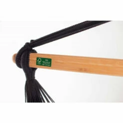 LA SIESTA Habana Onyx - Chaise-hamac Kingsize En Coton Bio - Noir / Gris -SOLOPLAST Soldes Magasin 27164854 4