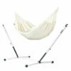LA SIESTA Modesta Latte - Hamac Classique Simple Avec Support En Acier Revêtu Par Poudre