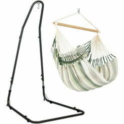 LA SIESTA Domingo Cedar - Chaise-hamac Comfort Avec Support En Acier Revêtu Par Poudre