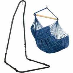 LA SIESTA Domingo Marine - Chaise-hamac Comfort Avec Support En Acier Revêtu Par Poudre