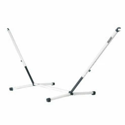 LA SIESTA Nautico Cool Grey - Support En Acier Revêtu Par Poudre Pour Hamacs Kingsize - Blanc / écru