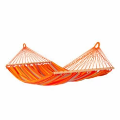 LA SIESTA Alisio Toucan - Hamac à Barres Double Outdoor - Jaune / Orange