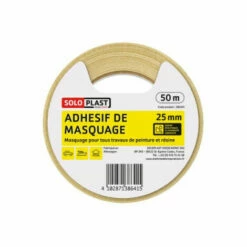 Adhésif De Masquage Soloplast 25mm X 50m - Blanc