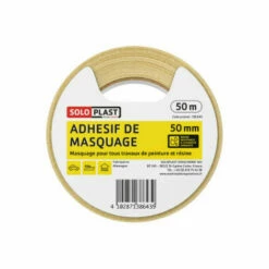 Adhésif De Masquage Soloplast 50mm X 50m - Blanc