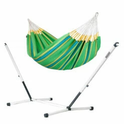 LA SIESTA Currambera Kiwi - Hamac Classique Double Avec Support En Acier Revêtu Par Poudre