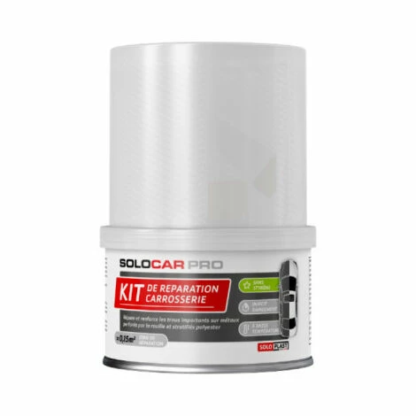 SOLOPLAST Kit De Réparation Carrosserie Solocar Pro 250g 0.15m2 1 SOLOPLAST Kit De Réparation Carrosserie Solocar Pro 250g 0.15m2