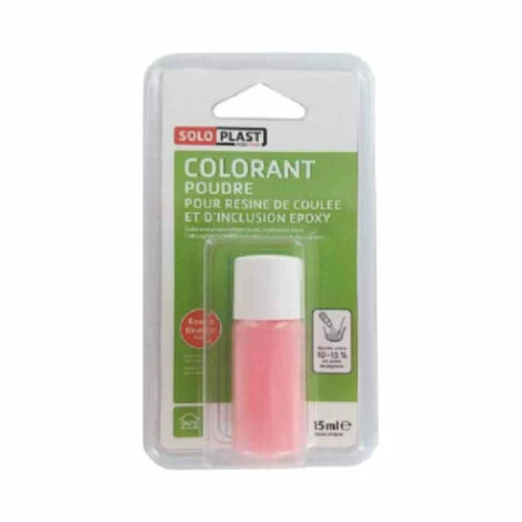 Poudre Colorante Pour Résine SOLOPLAST 15ml Rouge Orange - Orange 1 Poudre Colorante Pour Résine SOLOPLAST 15ml Rouge Orange - Orange
