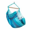 LA SIESTA Habana Lagoon - Chaise-hamac Basic En Coton Bio - Bleu / Turquoise