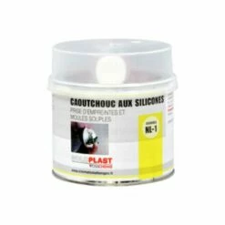 Caoutchouc Aux Silicones Avec Durcisseur NL Soloplast 500g - Blanc