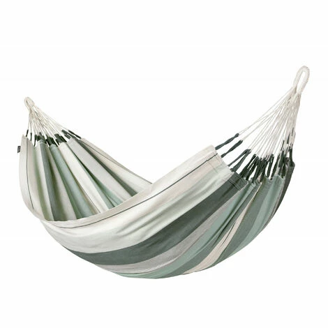 LA SIESTA Modesta Olive - Hamac Classique Simple En Coton Bio - Blanc / écru 1 LA SIESTA Modesta Olive - Hamac Classique Simple En Coton Bio - Blanc / écru