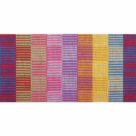 LA SIESTA Flora Flowers - Hamac Classique Double En Coton Bio - Rouge 4 LA SIESTA Flora Flowers - Hamac Classique Double En Coton Bio - Rouge – Image 4