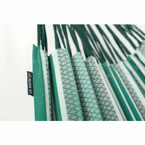 LA SIESTA Modesta Agave - Hamac Classique Double En Coton Bio - Vert 3 LA SIESTA Modesta Agave - Hamac Classique Double En Coton Bio - Vert – Image 3