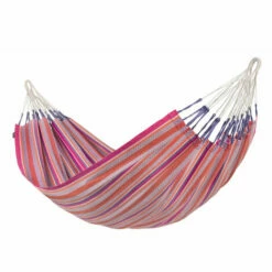 LA SIESTA Modesta Flamingo - Hamac Classique Double En Coton Bio - Rouge