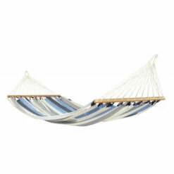 LA SIESTA Alisio Sea Salt - Hamac à Barres Simple Outdoor - Bleu / Turquoise