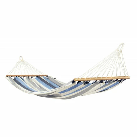 LA SIESTA Alisio Sea Salt - Hamac à Barres Simple Outdoor - Bleu / Turquoise 1 LA SIESTA Alisio Sea Salt - Hamac à Barres Simple Outdoor - Bleu / Turquoise