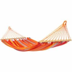 LA SIESTA Alisio Toucan - Hamac à Barres Simple Outdoor - Jaune / Orange