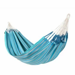 LA SIESTA Modesta Azure - Hamac Classique Kingsize En Coton Bio - Bleu / Turquoise