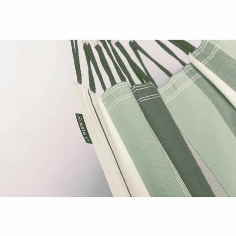 LA SIESTA Modesta Olive - Hamac Classique Kingsize En Coton Bio - Blanc / écru 3 LA SIESTA Modesta Olive - Hamac Classique Kingsize En Coton Bio - Blanc / écru – Image 3