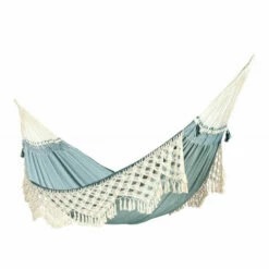 LA SIESTA Bossanova Fjord - Hamac Classique Kingsize En Coton Bio - Bleu / Turquoise