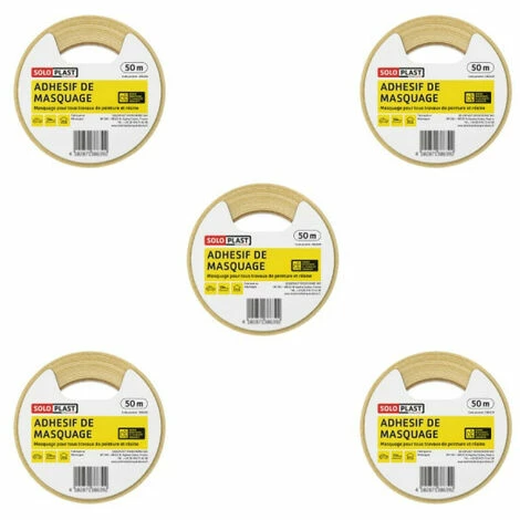 Adhésif De Masquage Soloplast 25mm X 50m X 5 1 Adhésif De Masquage Soloplast 25mm X 50m X 5
