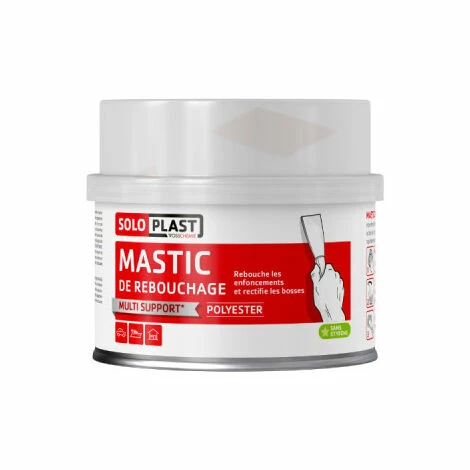 Mastic De Rebouchage SOLOPLAST 188g Avec Durcisseur 1 Mastic De Rebouchage SOLOPLAST 188g Avec Durcisseur