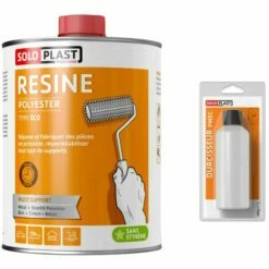 Résine Polyester Soloplast Type éco 2 KG - Avec Durcisseur