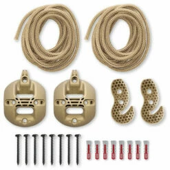 LA SIESTA CasaMount Beige - Fixation Multi-surface Pour Hamacs - Marron